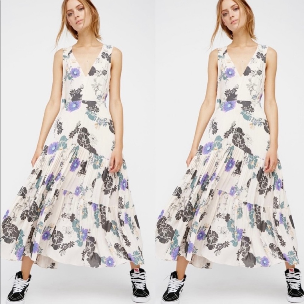 Free people floral maxi dress